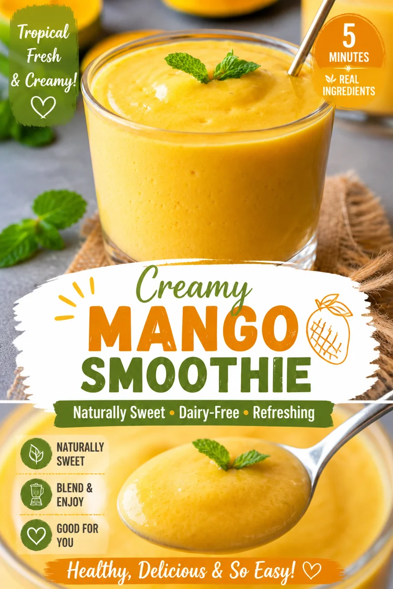 Easy Mango Lassi — Indian Yogurt Mango Drink