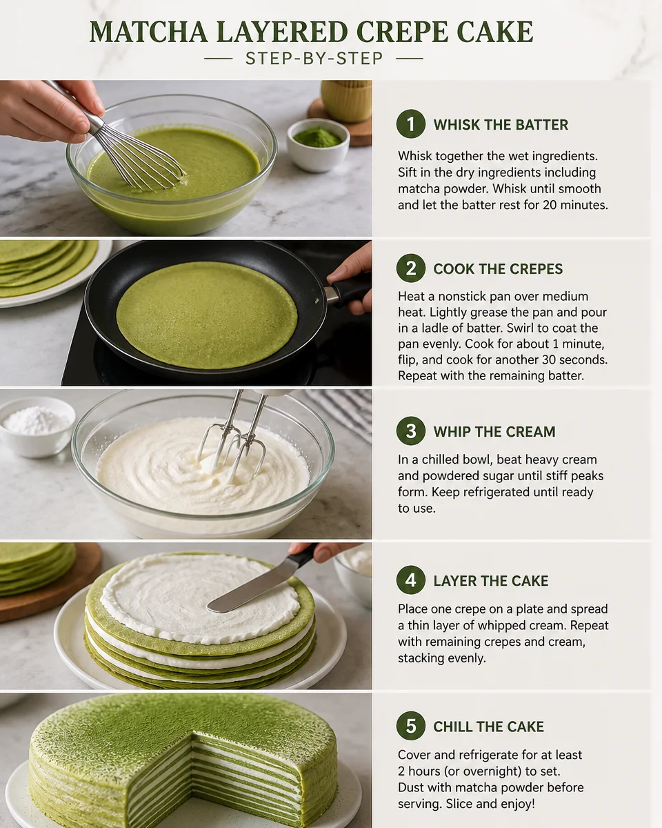 Easy Matcha Cake — Japanese Green Tea Layers