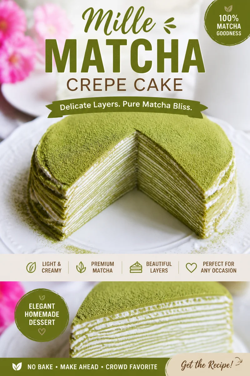 Easy Matcha Cake — Japanese Green Tea Layers