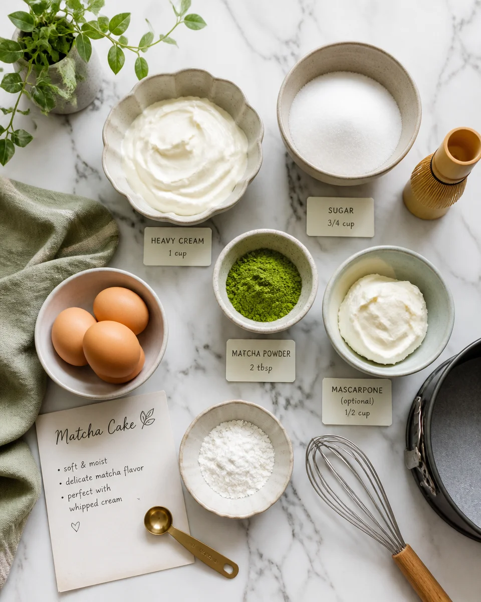 Easy Matcha Green Tea Cake — Japanese Inspired