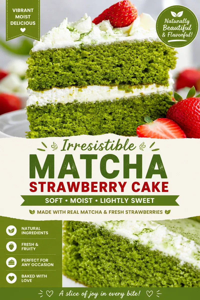 Easy Matcha Green Tea Cake — Japanese Inspired