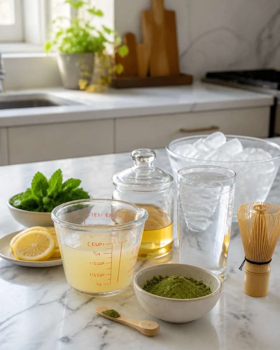 Easy Matcha Lemonade — Green Tea Summer Drink