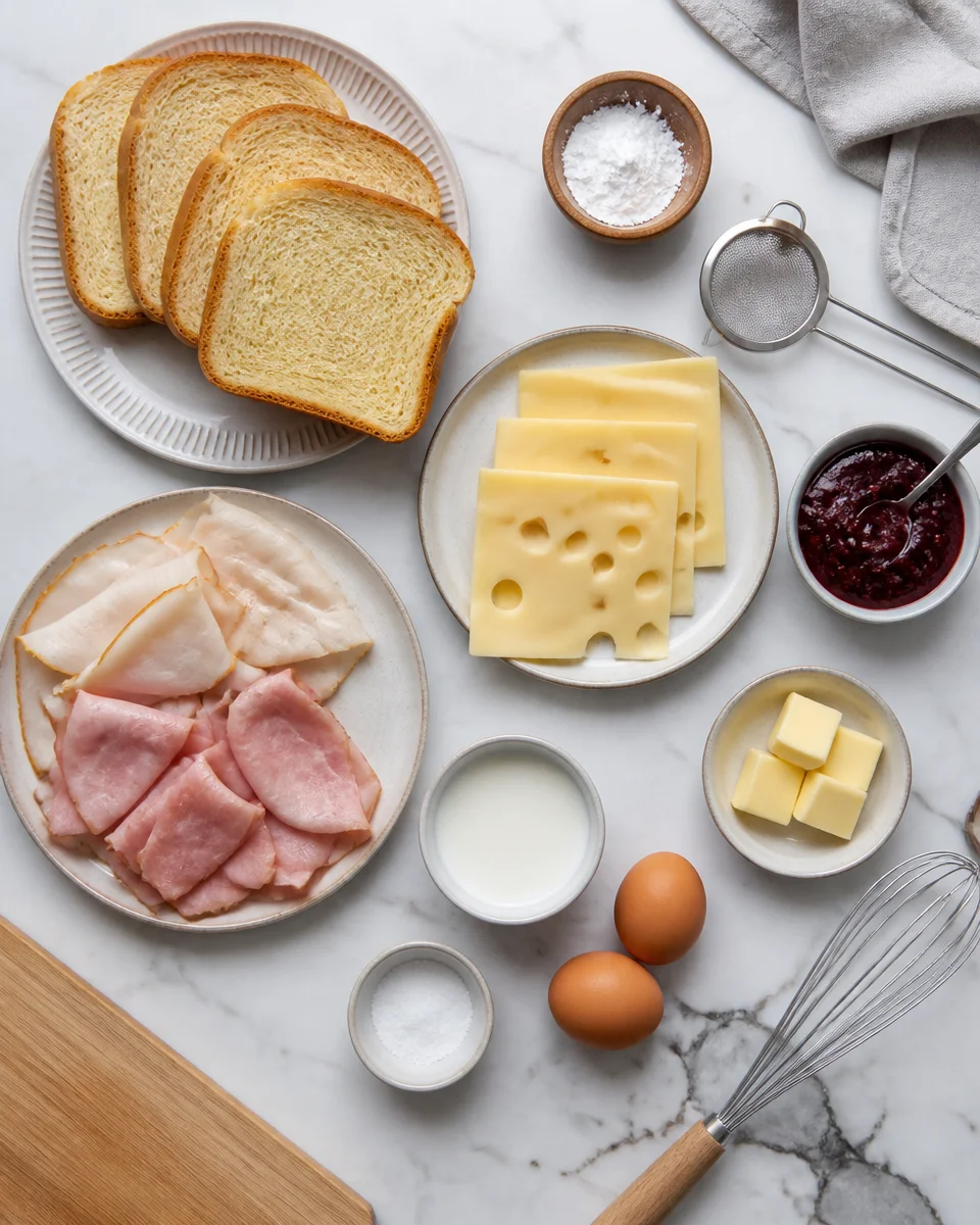 Easy Monte Cristo Sandwich — Fried French Toast