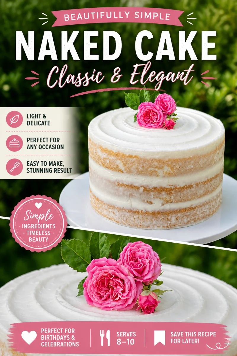 Easy Naked Cake — Rustic Wedding Style