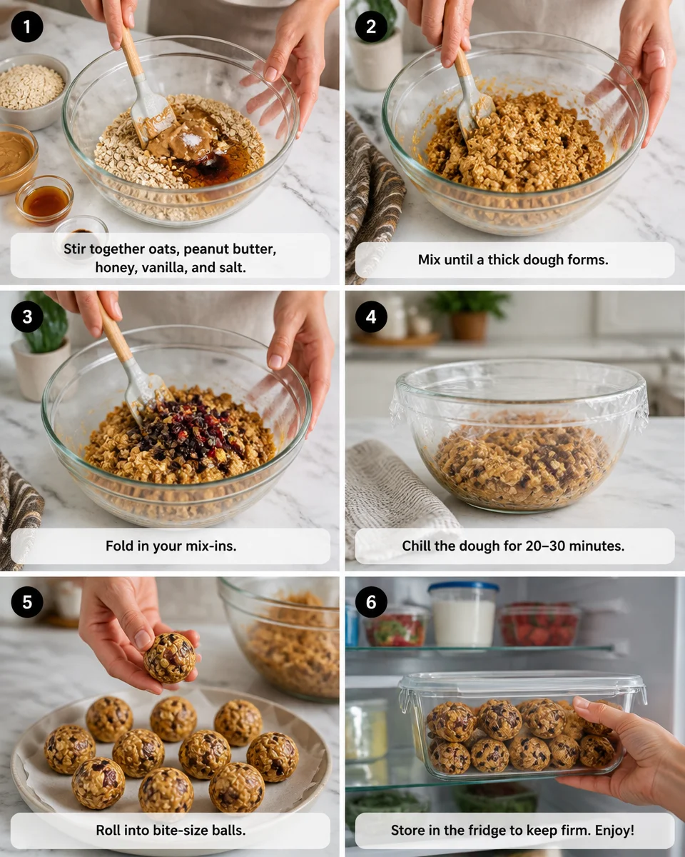 Easy No Bake Energy Balls — Oat Peanut Butter