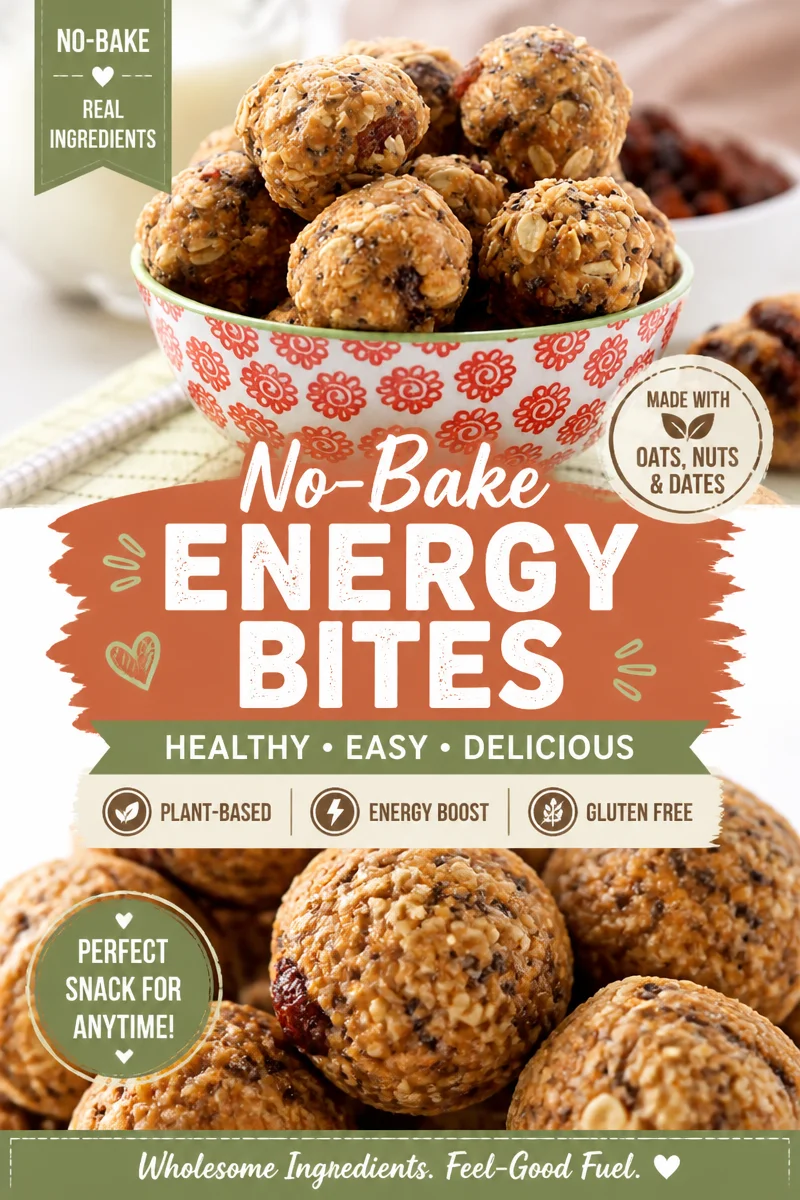 Easy No Bake Energy Balls — Oat Peanut Butter