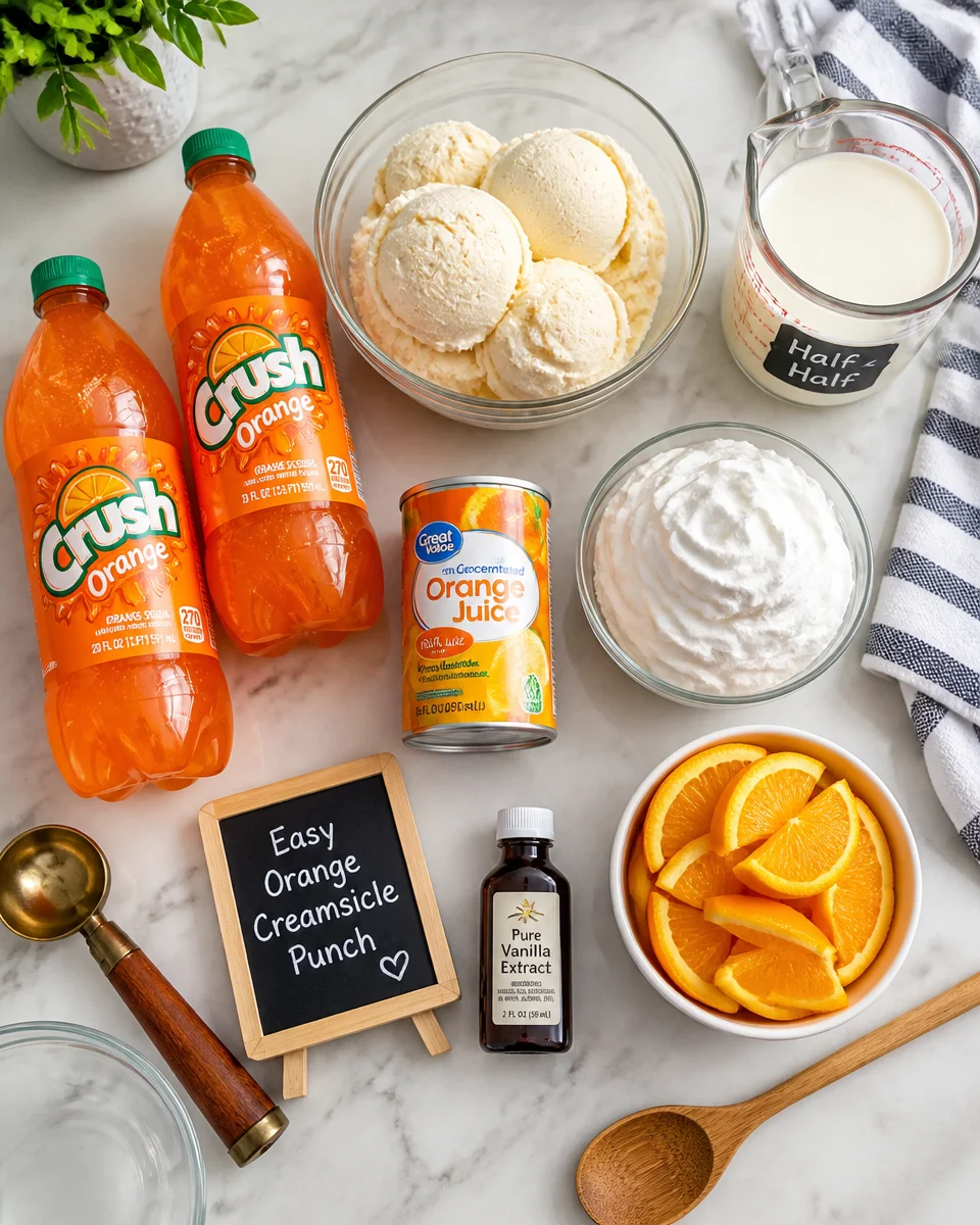 Easy Orange Creamsicle Punch — Childhood Drink