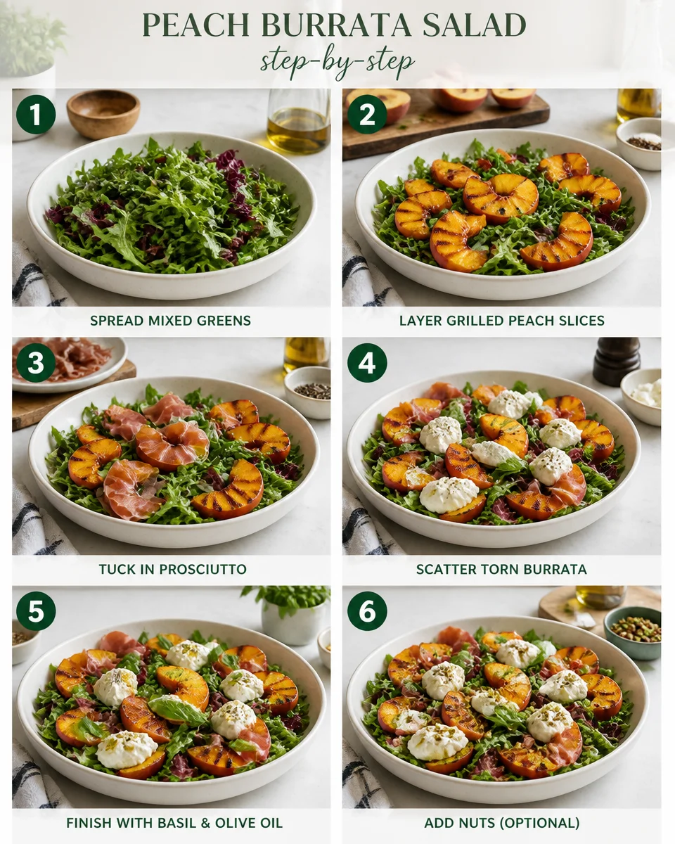 Easy Peach Burrata Salad — Summer Prosciutto