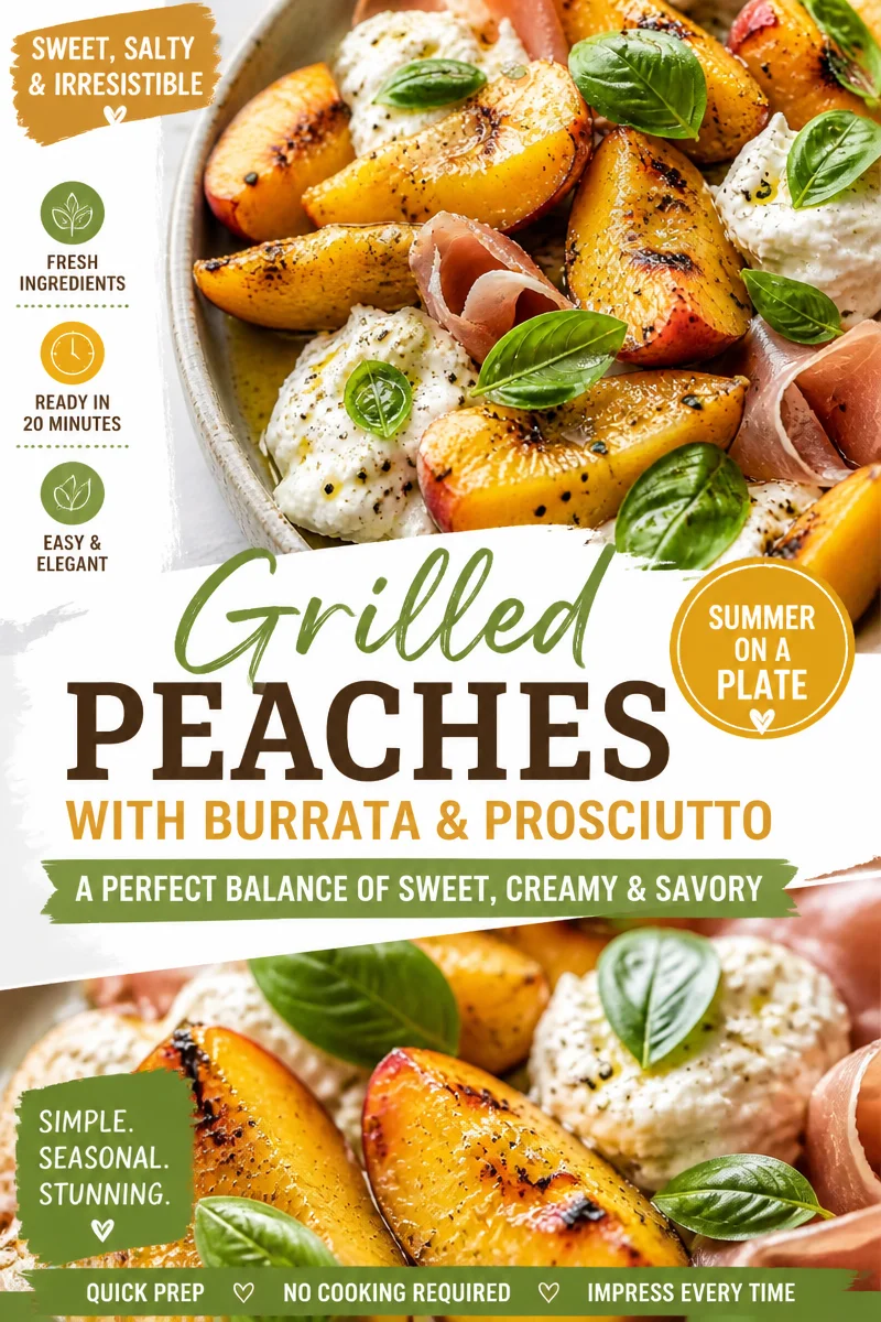 Easy Peach Burrata Salad — Summer Prosciutto