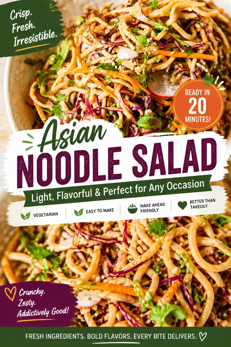 Easy Peanut Noodle Bowl — Cold Asian Lunch