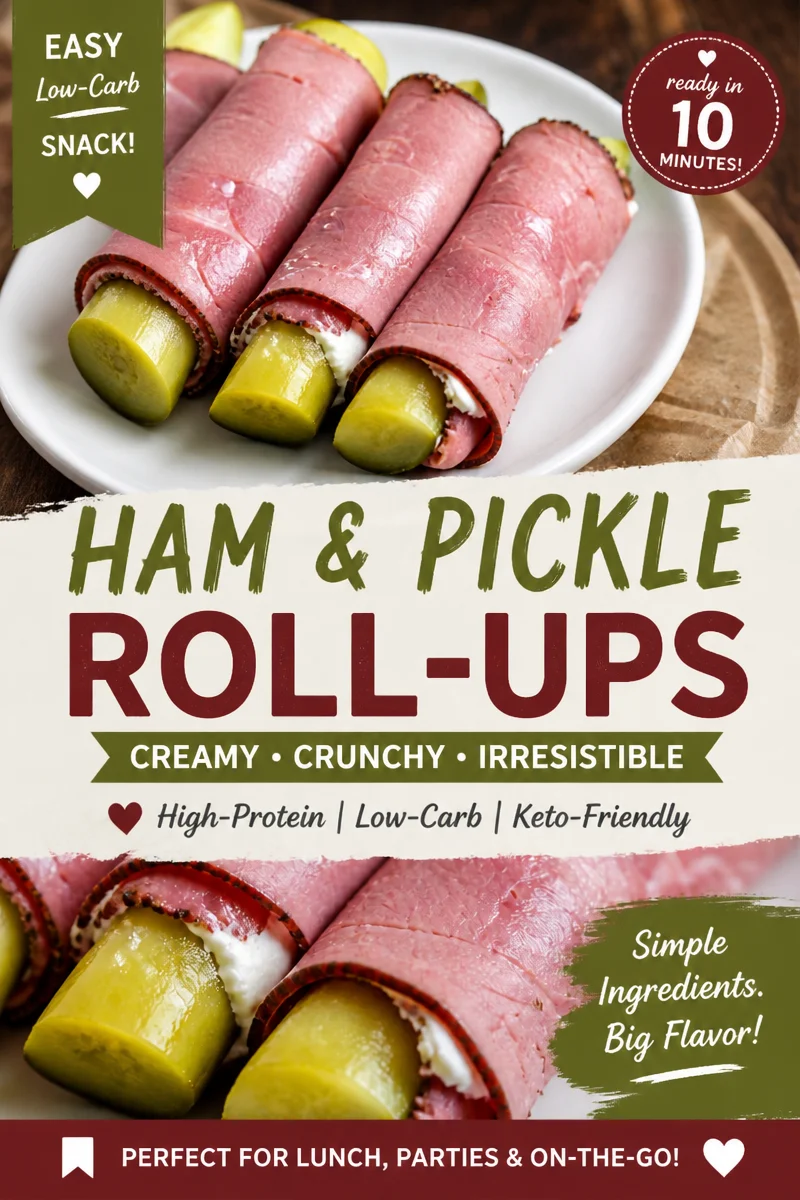 Easy Pickle Roll Ups — Cream Cheese Deli Meat