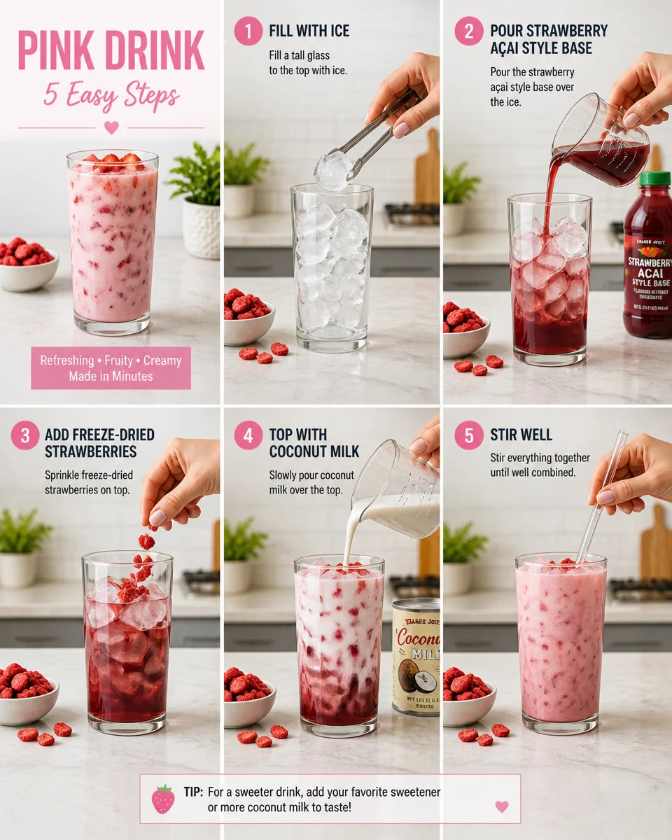 Easy Pink Drink — Starbucks Copycat Refresher