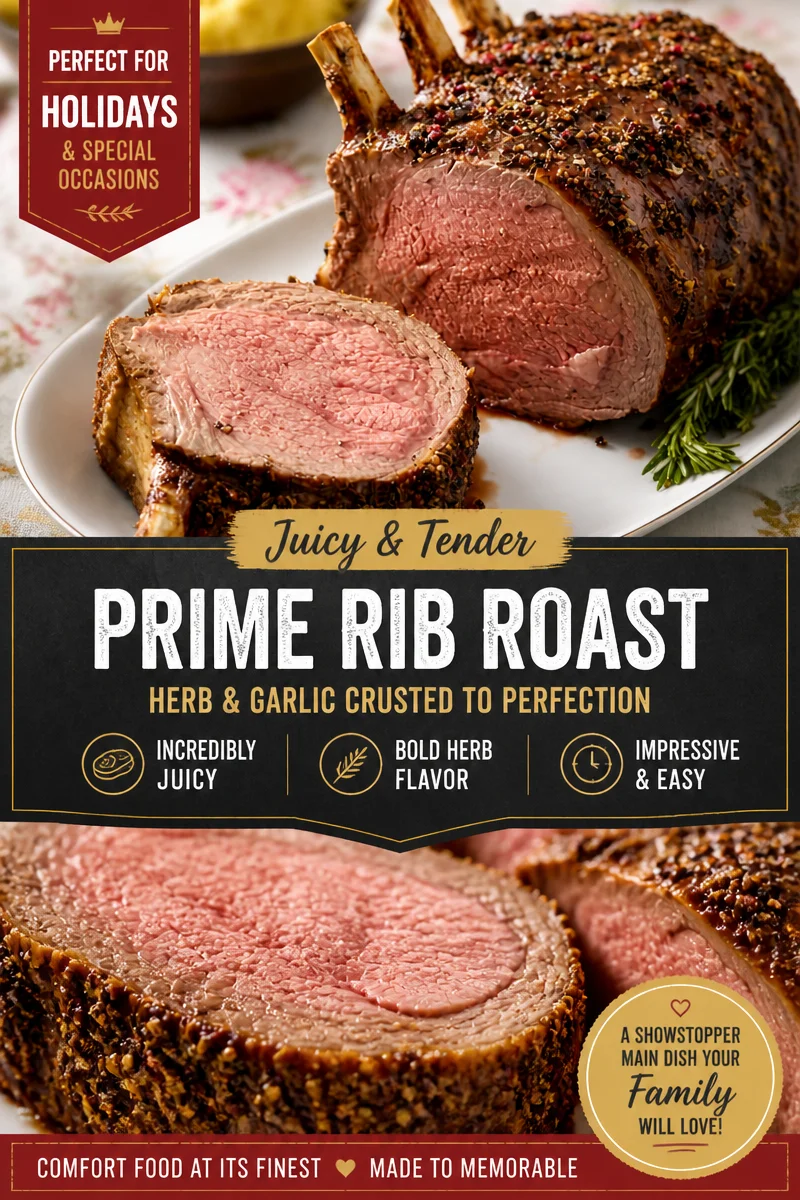 Easy Prime Rib Roast — Holiday Dinner Recipe