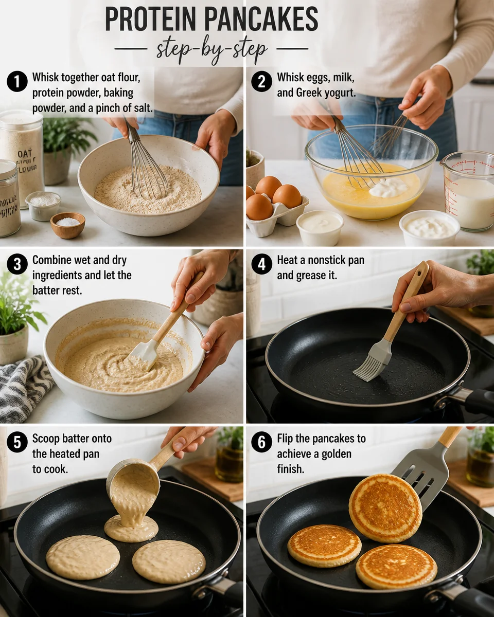Easy Protein Pancakes — Gluten Free Fluffy