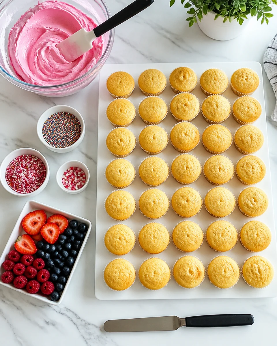 Easy Pull Apart Cupcake Cake — Birthday