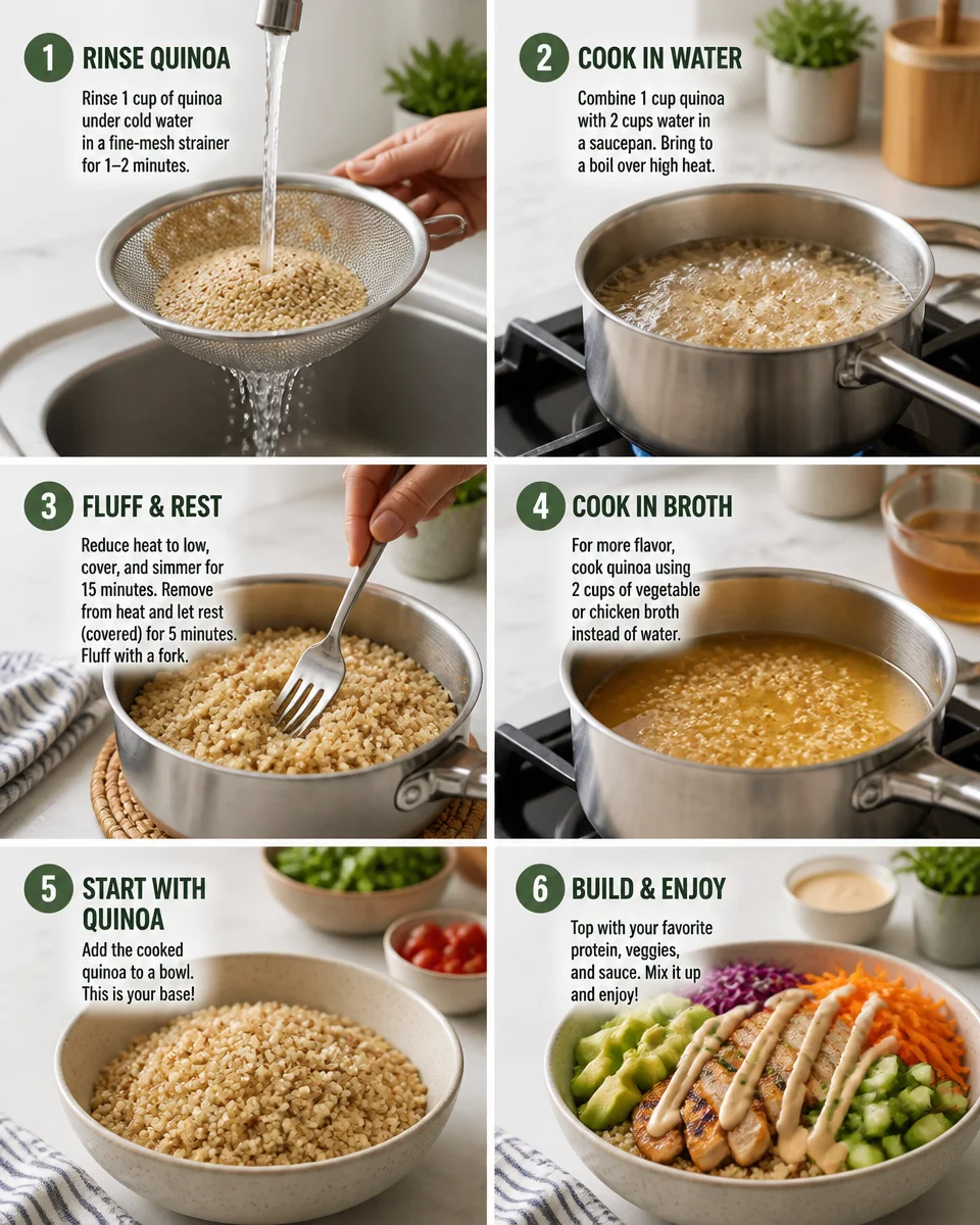 Easy Quinoa Power Bowl — Protein Packed Lunch
