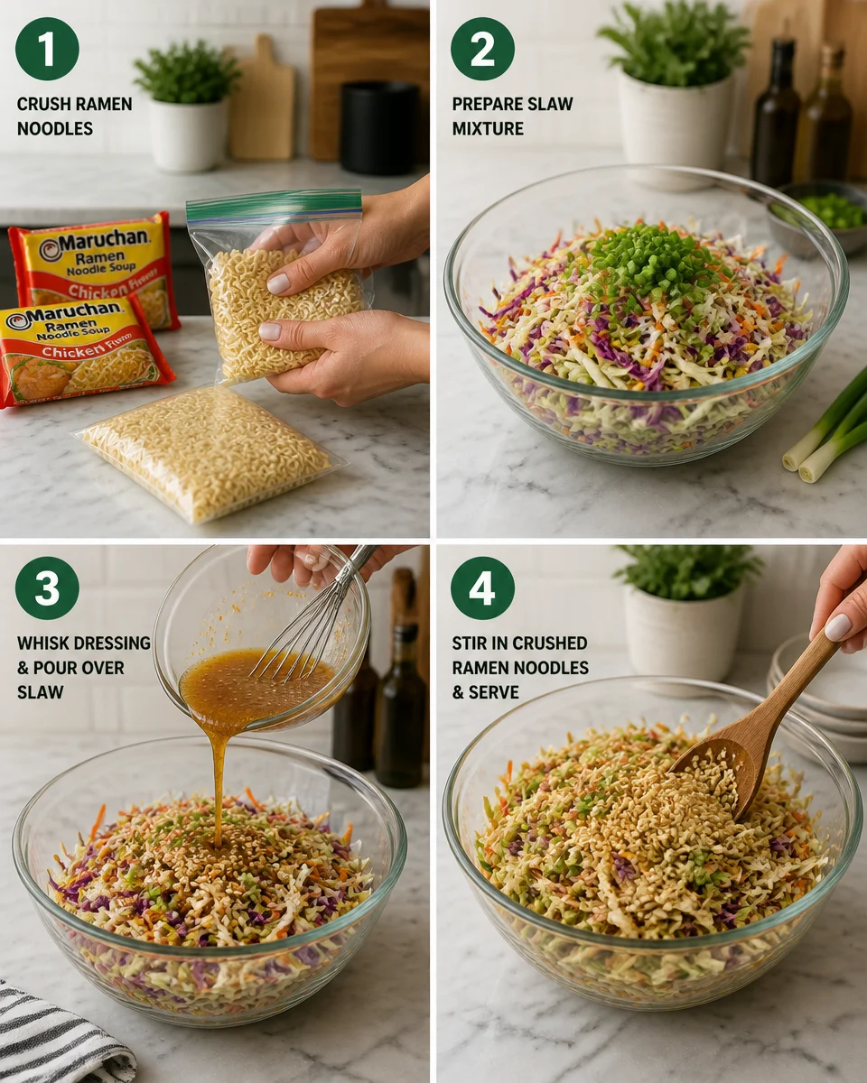 Easy Ramen Noodle Salad — Crunchy Asian Slaw