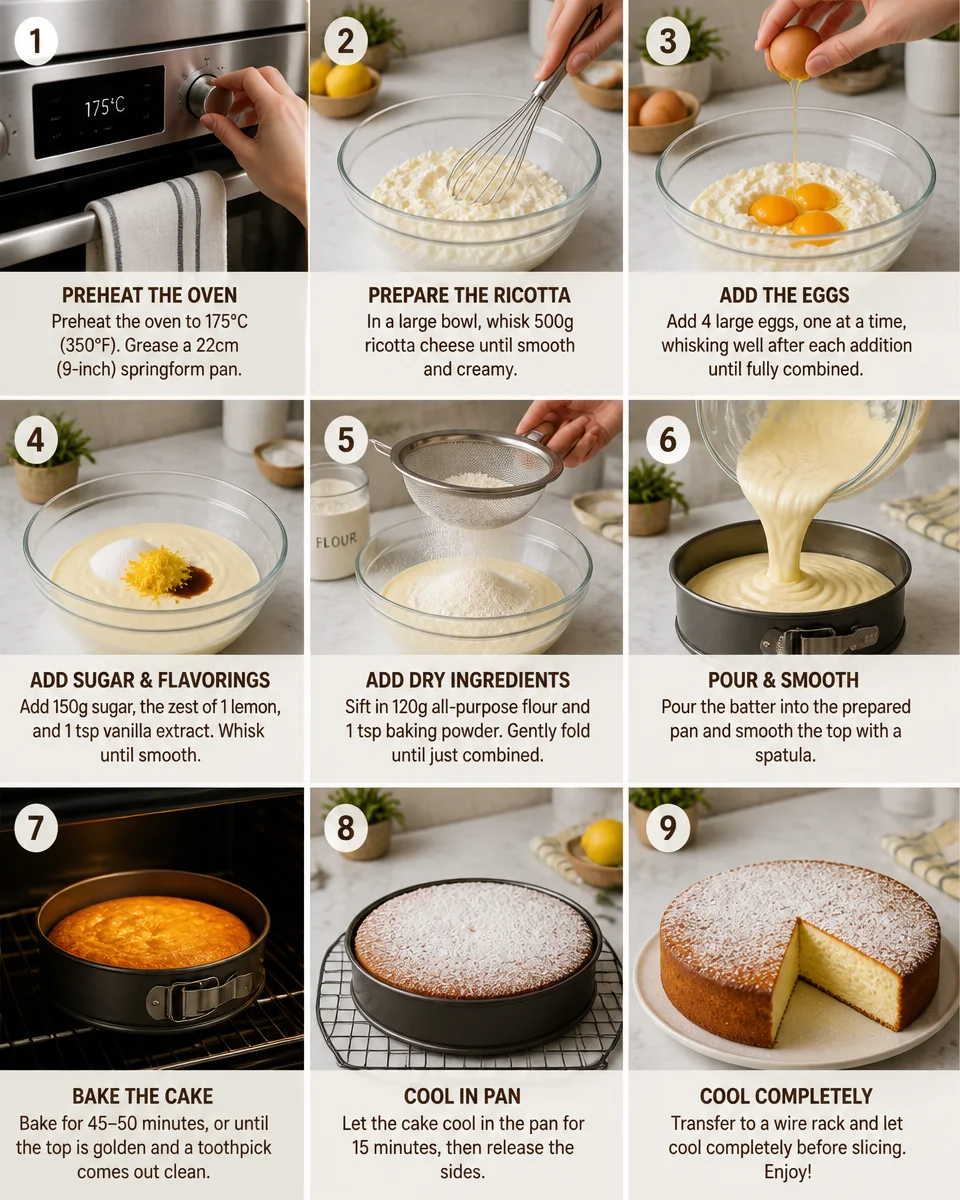 Easy Ricotta Cake — Italian Lemon Soft