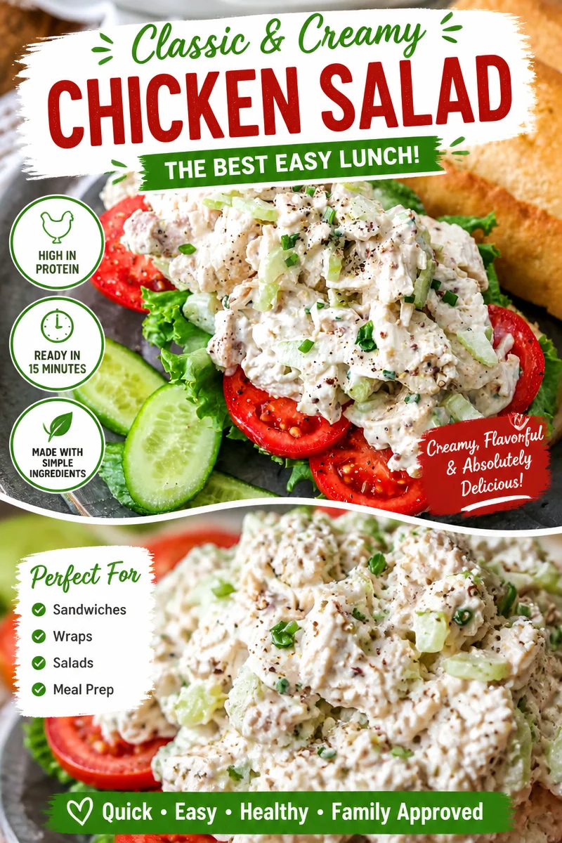 Easy Rotisserie Chicken Salad — Quick Creamy