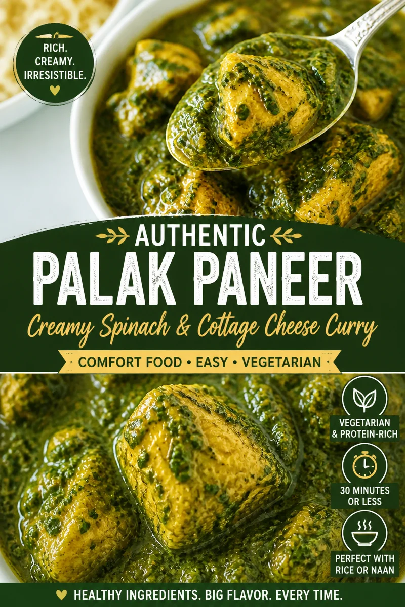 Easy Saag Chicken — Indian Spinach Curry