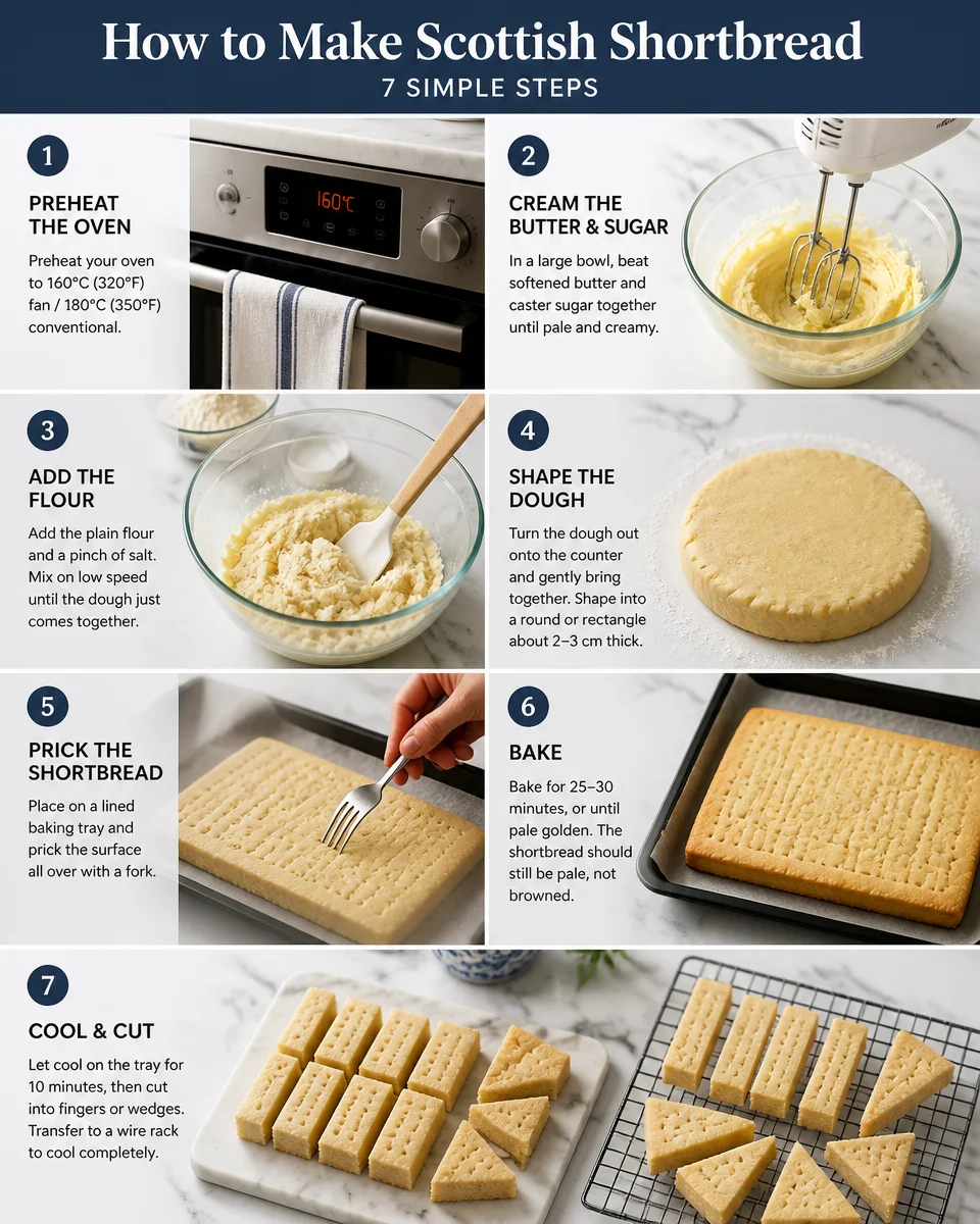 Easy Scottish Shortbread — Buttery 3 Ingredient