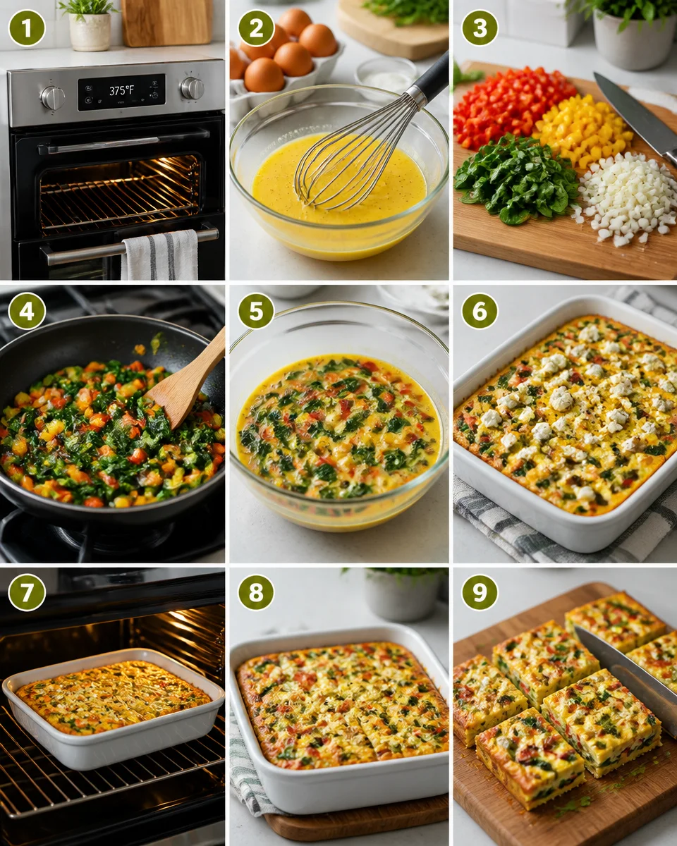 Easy Sheet Pan Eggs — Baked Veggie Breakfast