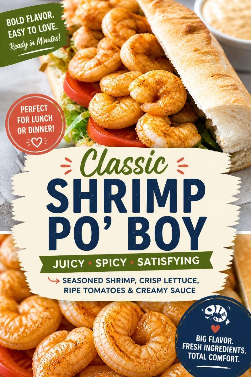 Easy Shrimp Po Boy — New Orleans Fried Sandwich