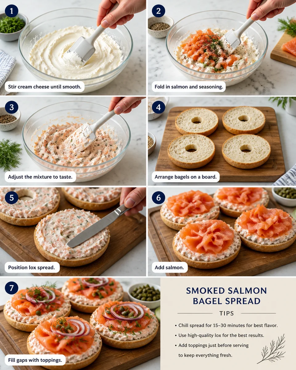 Easy Smoked Salmon Bagel Platter — Lox Spread