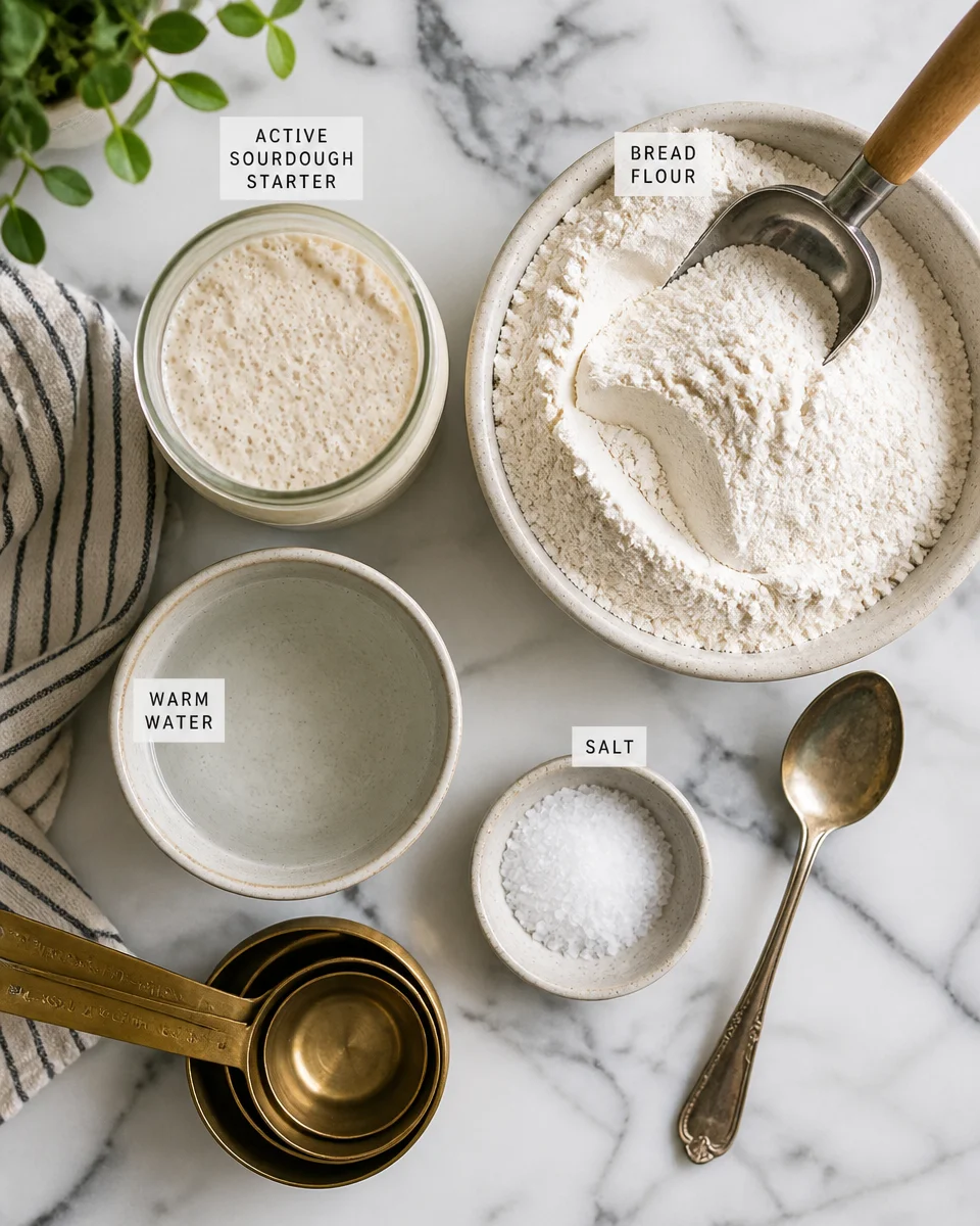 Easy Sourdough Bread — Beginner No Knead