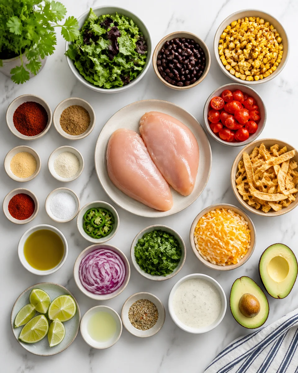 Easy Southwest Chicken Salad — Avocado Ranch