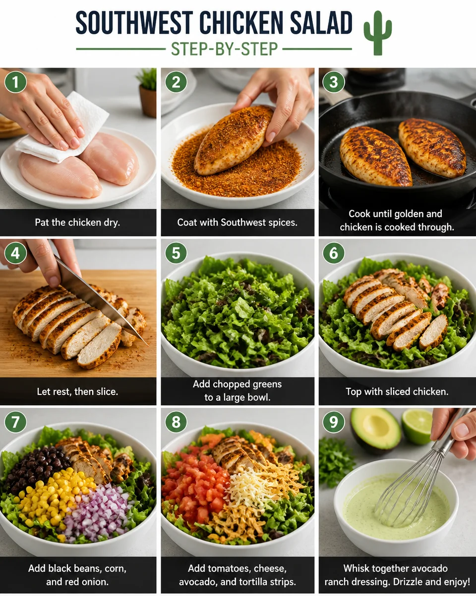 Easy Southwest Chicken Salad — Avocado Ranch