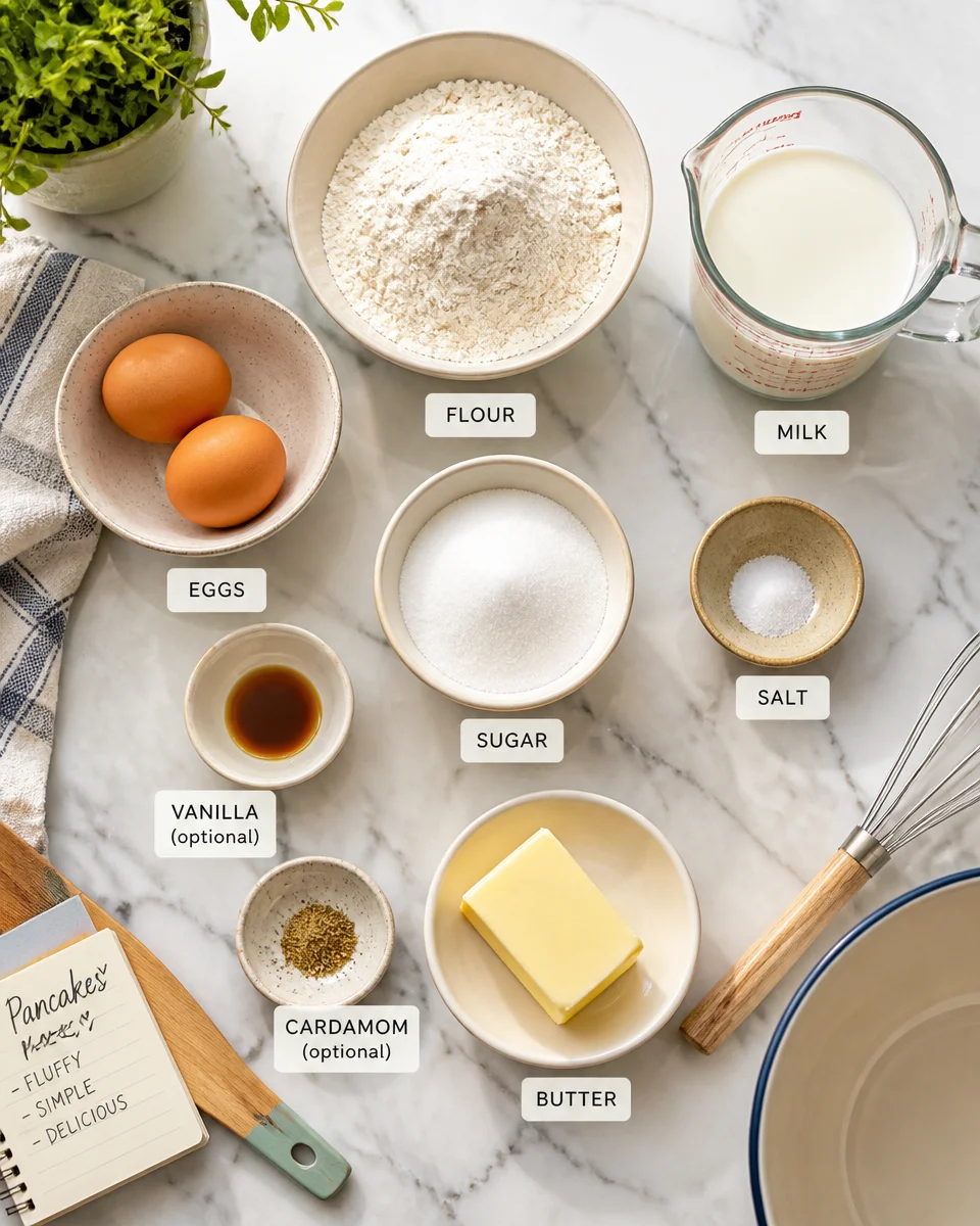 Easy Swedish Pancakes — Thin Buttery