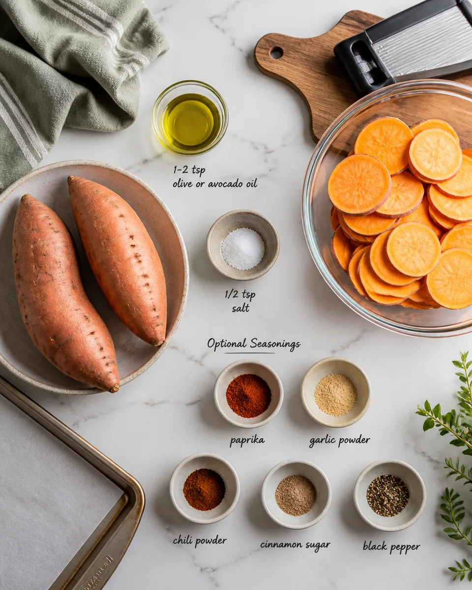 Easy Sweet Potato Chips — Air Fryer Crunchy