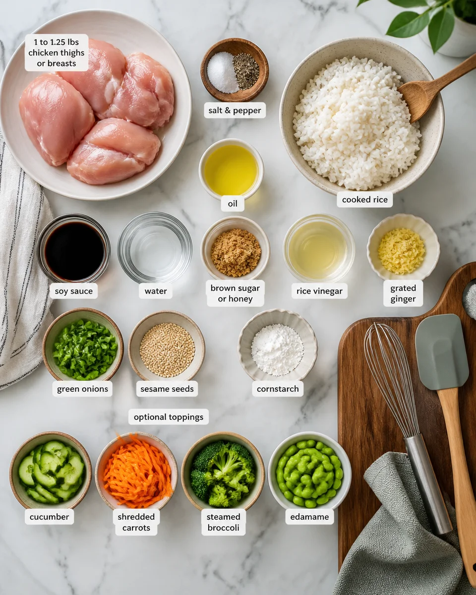 Easy Teriyaki Rice Bowl — Japanese Chicken Bowl