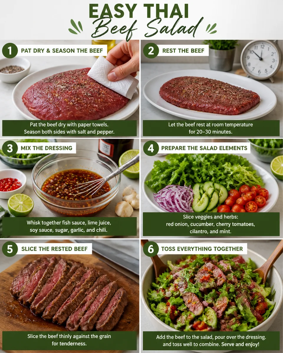 Easy Thai Beef Salad — Lemongrass Chili Mint