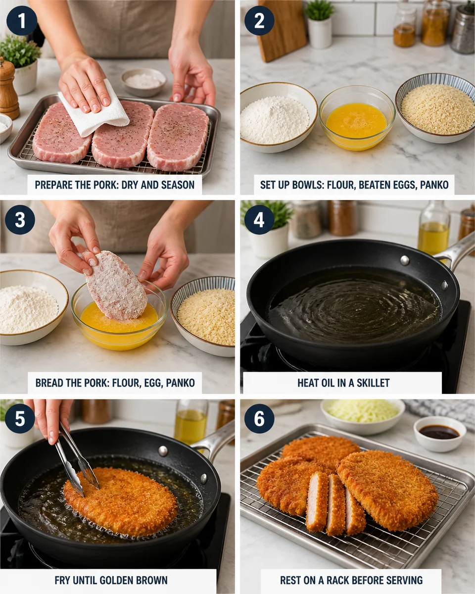 Easy Tonkatsu — Japanese Crispy Pork Cutlet