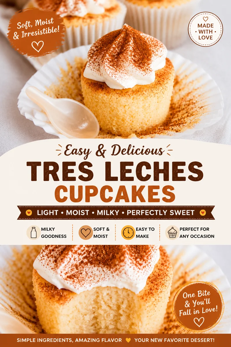 Easy Tres Leches Cupcakes — Soaked Mini