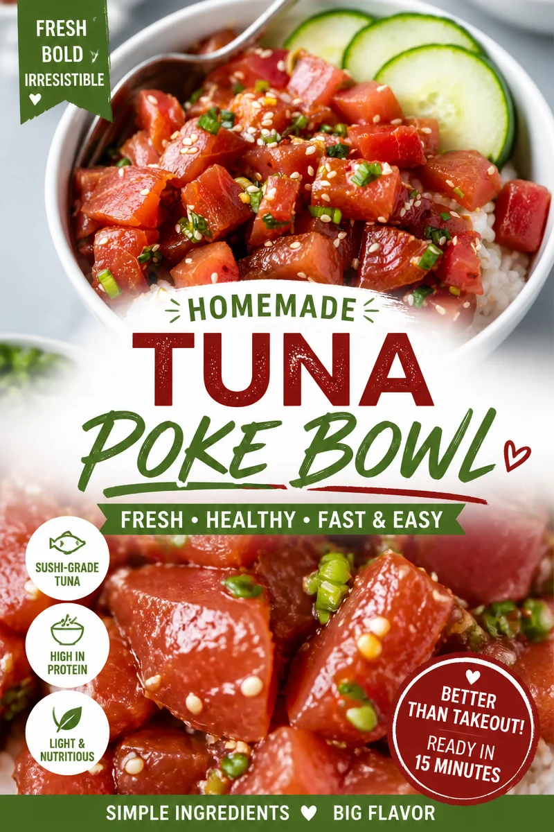 Easy Tuna Poke Bowl — Hawaiian Sesame Soy
