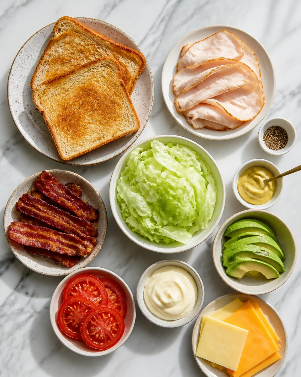 Easy Turkey Club Sandwich — Triple Decker Classic