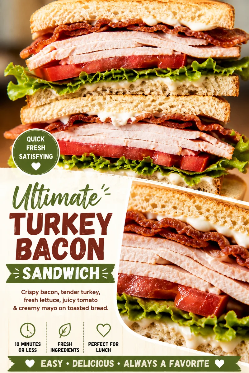 Easy Turkey Club Sandwich — Triple Decker Classic
