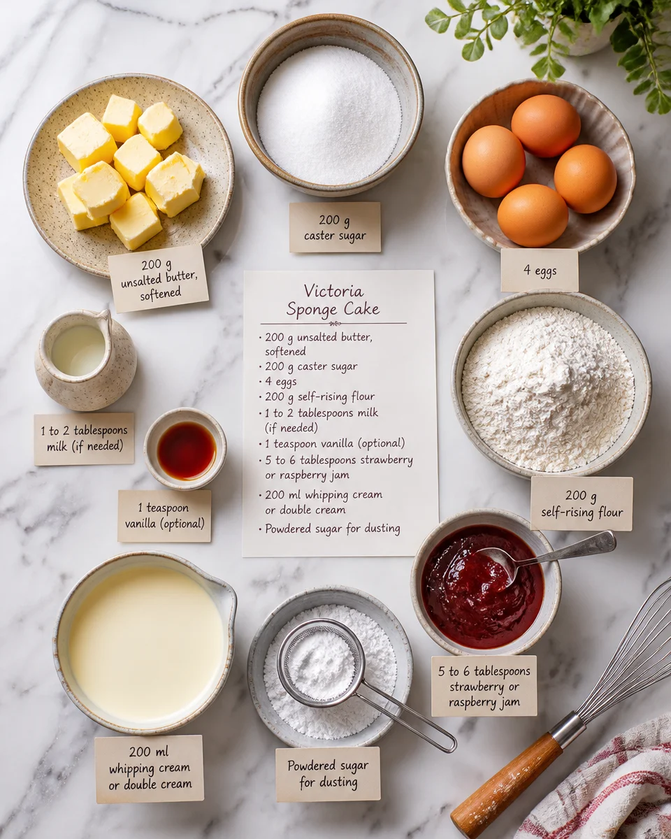 Easy Victoria Sponge — British Jam Cream