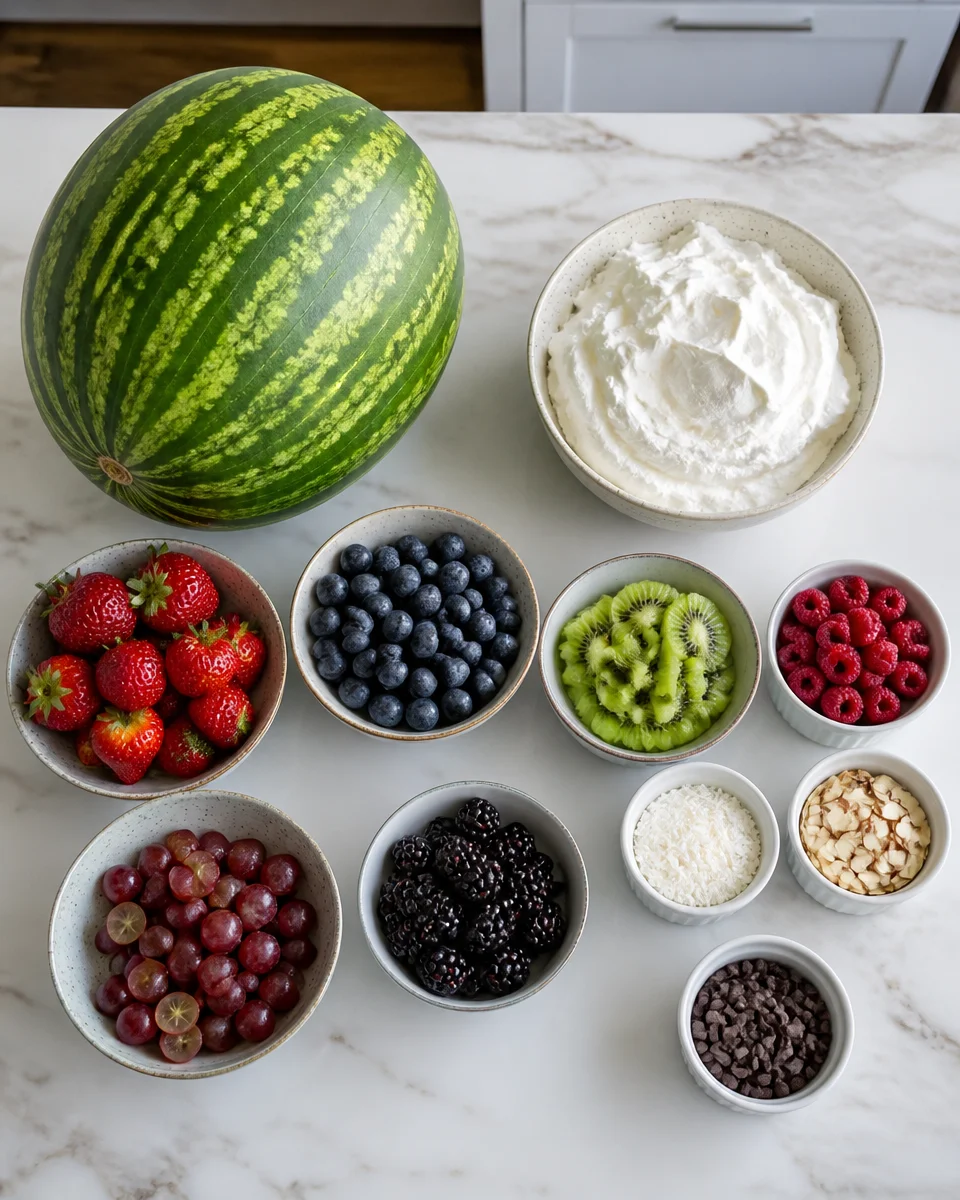 Easy Watermelon Cake — Summer Fruit Shaped