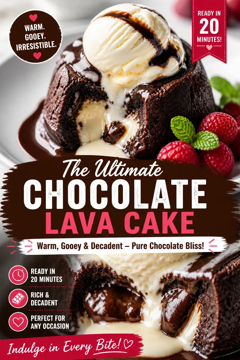 Easy White Chocolate Lava Cake — Gooey Center