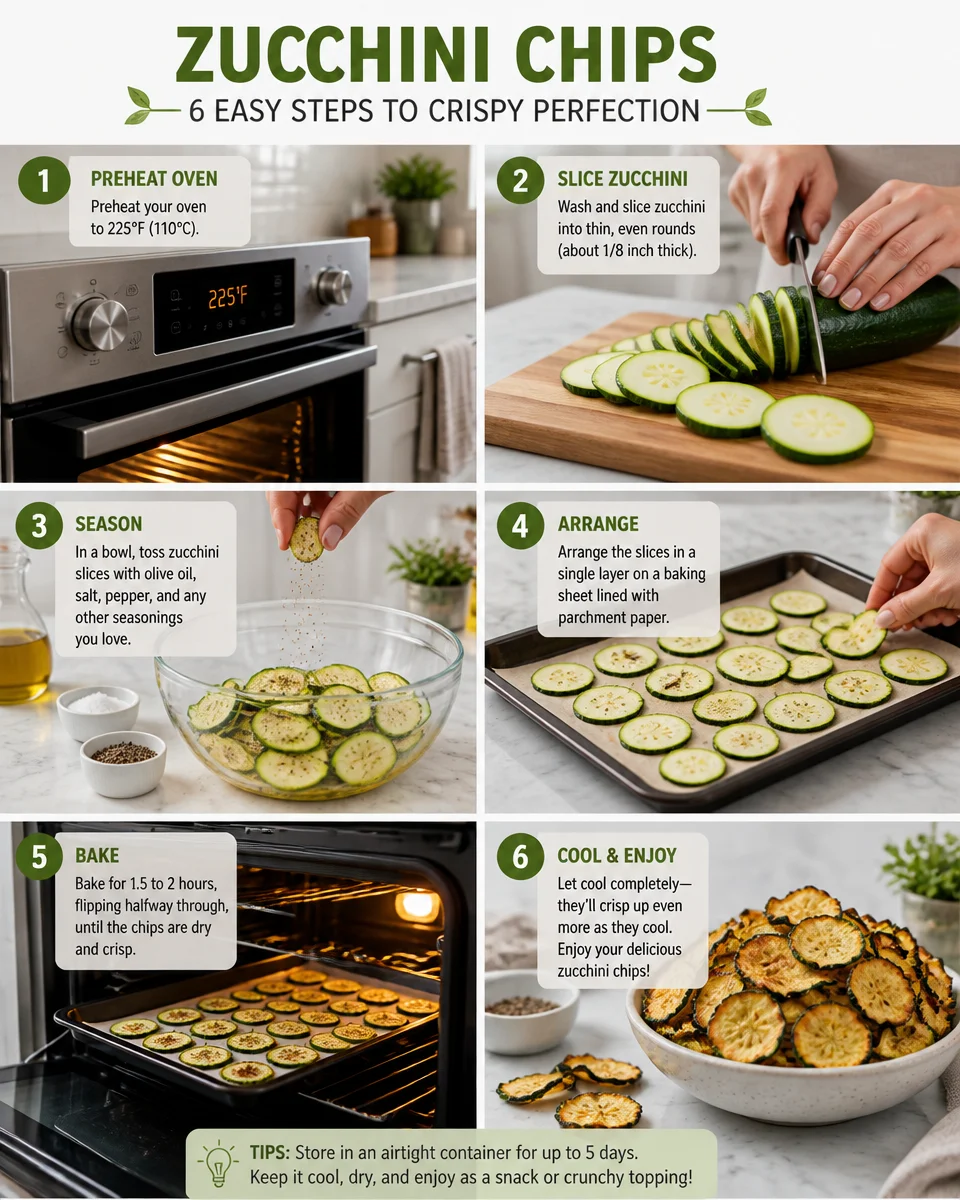 Easy Zucchini Chips — Oven Baked Crispy