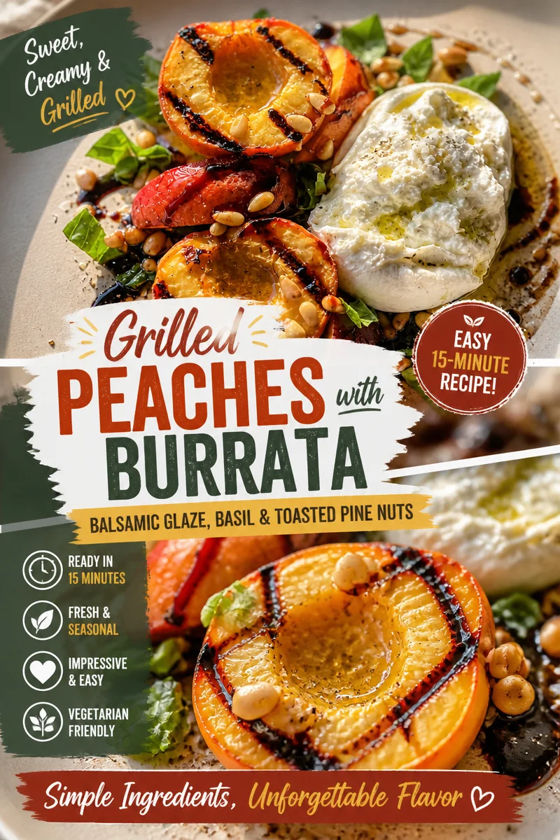 Grilled Peach and Burrata Salad