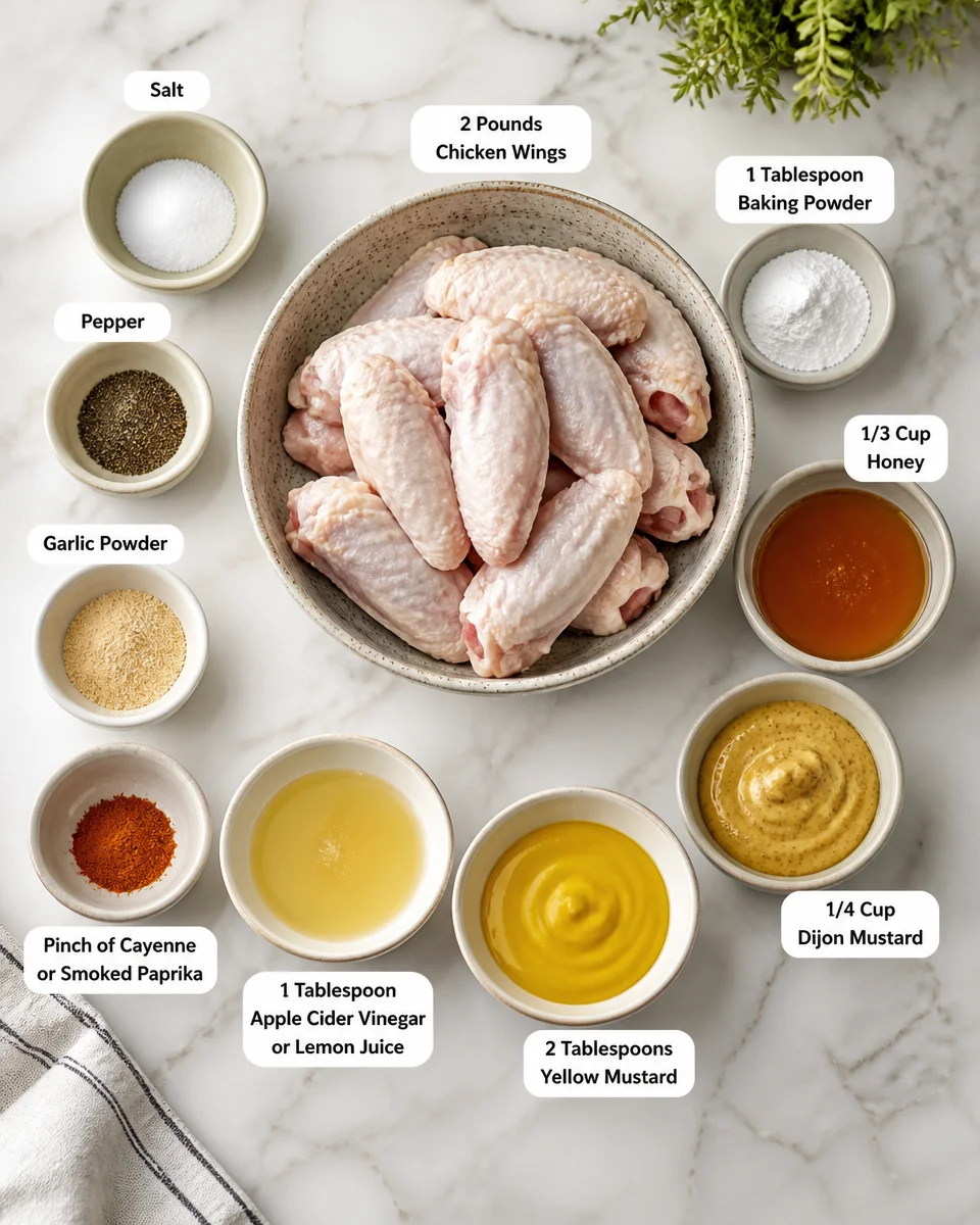 Honey Mustard Glazed Wings