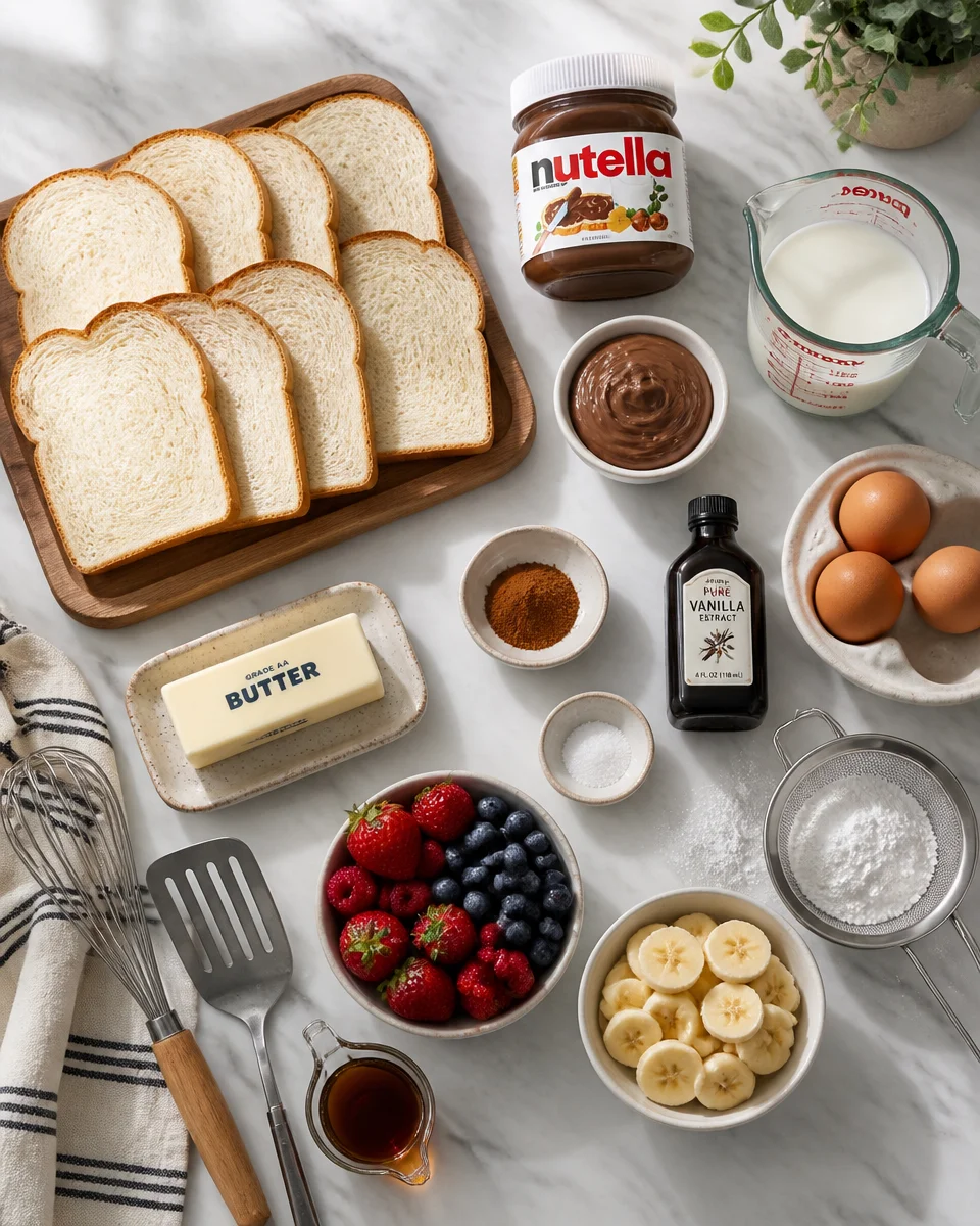 Nutella Stuffed French Toast