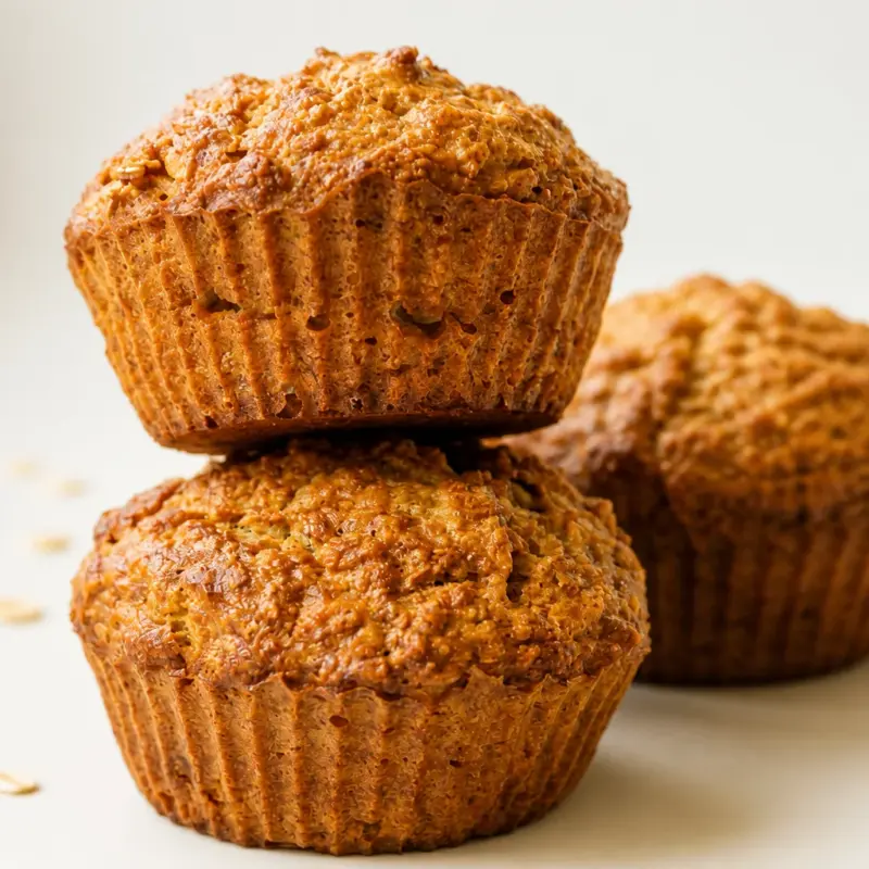 Easy Banana Oat Muffins - Healthy No Flour, perfect for breakfast or snack.