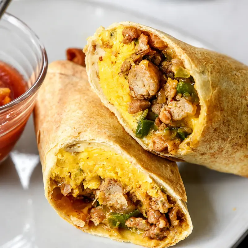 Easy Breakfast Burrito Lunch Box ready for meal prep and freezing.