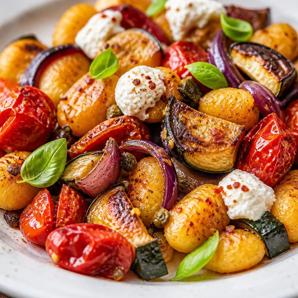 Easy End of Summer Pasta with fresh garden vegetables and herbs